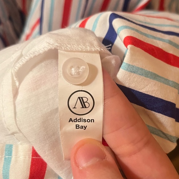 NWT Addison Bay Isle Dress in White Multi - Picture 9 of 10